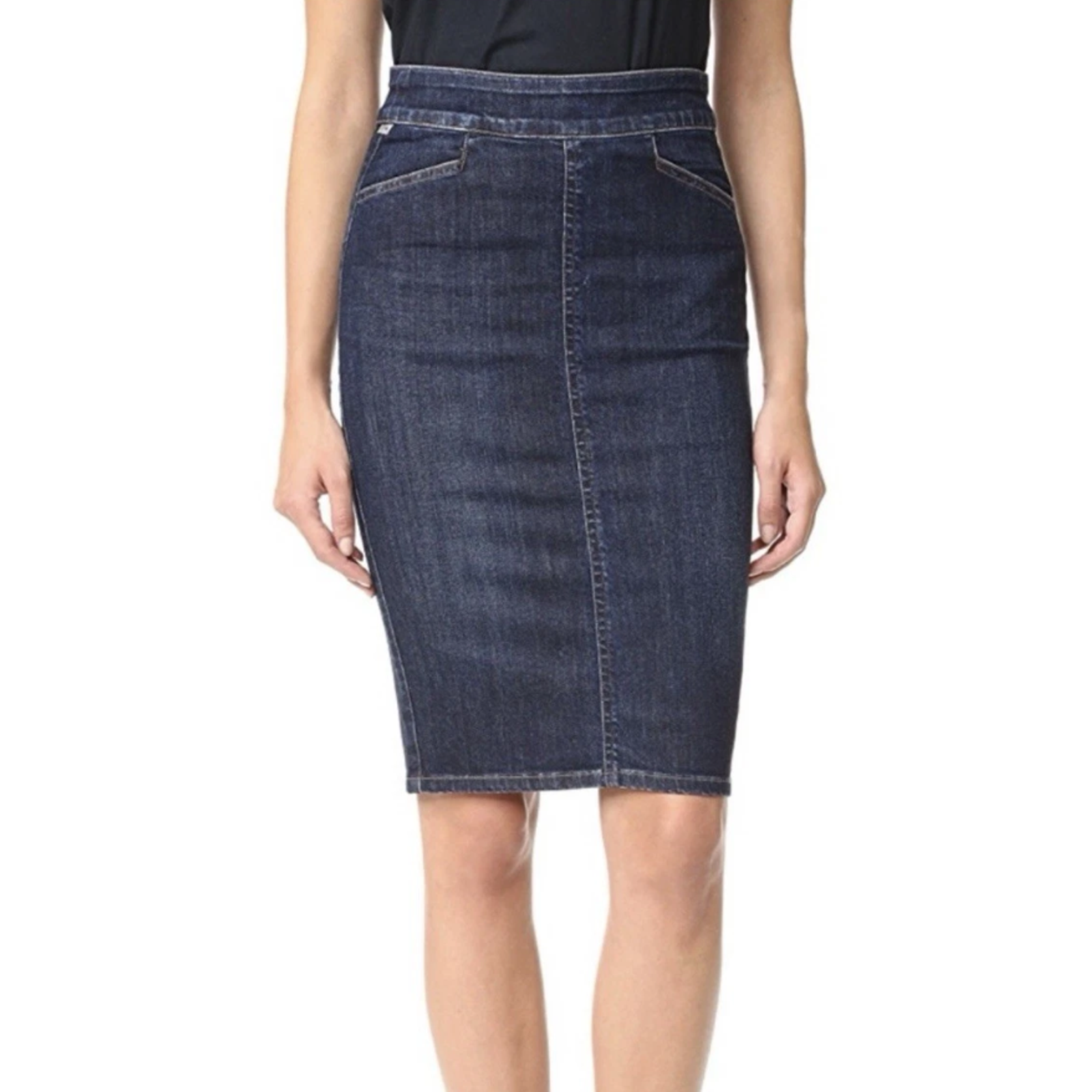 Citizens Of Humanity Classic Dark Blue Denim Pencil Skirt Size 24